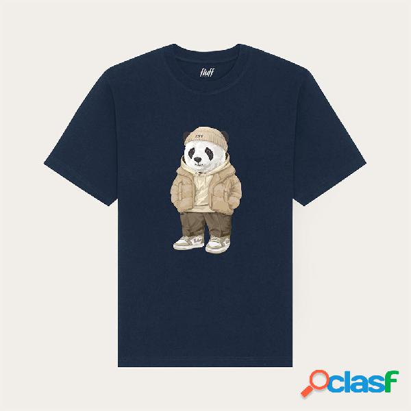 Heavyweight T-shirt Peter Panda Puffer Navy