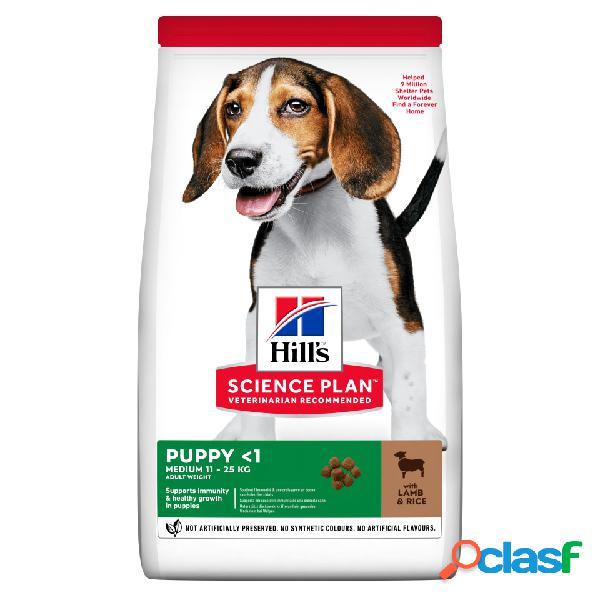 Hill's Science Plan Dog Medium Puppy con Agnello e Riso 14