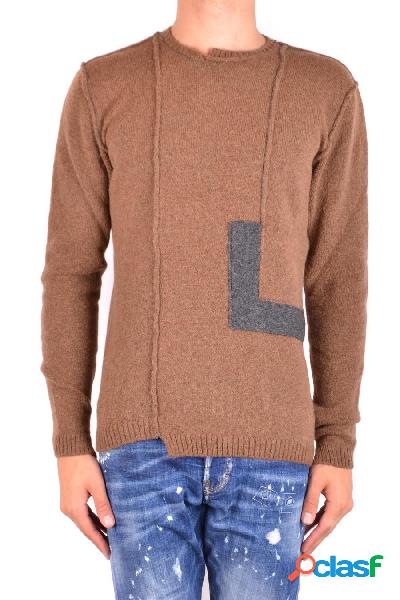 ISABEL BENENATO MAGLIONE UOMO UK22F1804 LANA MARRONE