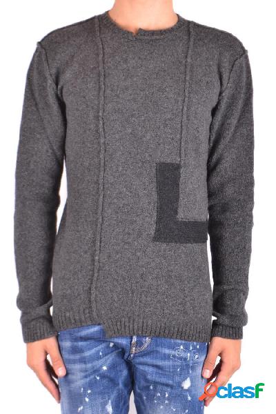 ISABEL BENENATO MAGLIONE UOMO UK22F1880 LANA GRIGIO