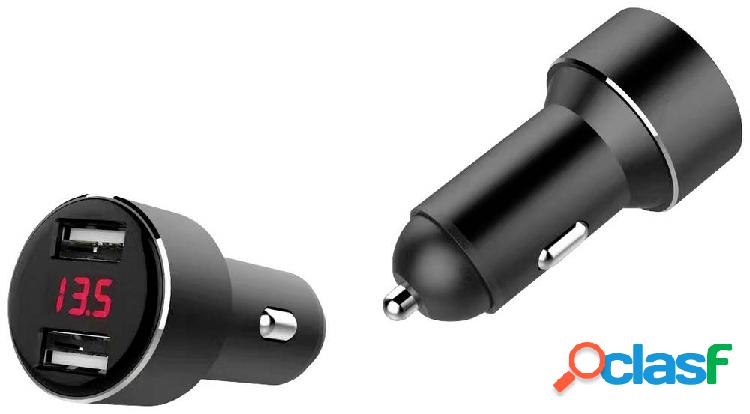 IWH Caricabatterie USB dual con indicatore di tensione