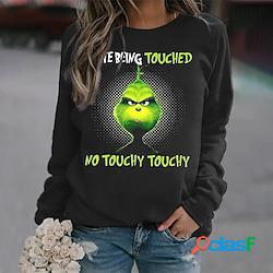 Ispirato da Il Grinch Felpa Pullover Girocollo Manga