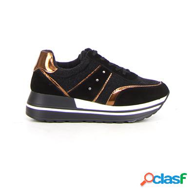 JULIEN Sneaker con zeppa - nero