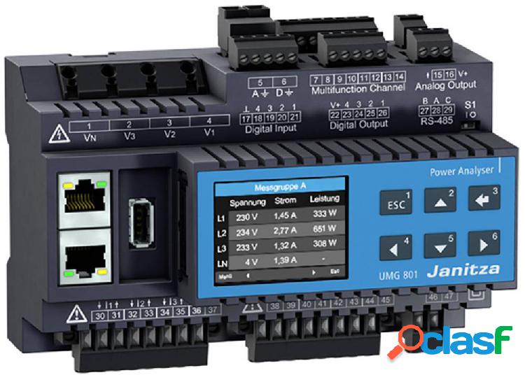 Janitza UMG 801 Basisgerät 8TE Analizzatore di rete