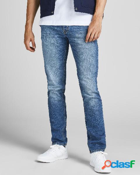 Jeans Liam skinny fit in cotone stretch lavaggio chiaro