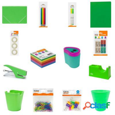 Kit Scrivania Scatto Large colore verde