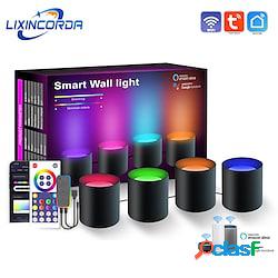 Lampade da parete intelligenti decorative alexa tuya wifi