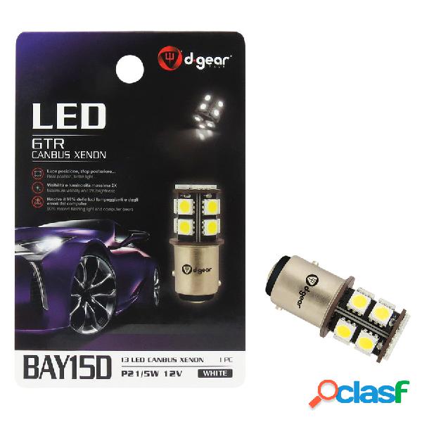 Lampadina BAY15D a led GTR - BAY15D Canbus SMD Led - D-GEAR