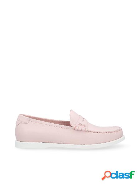 Le Loafer Monogram Penny Slippers In Pelle Liscia