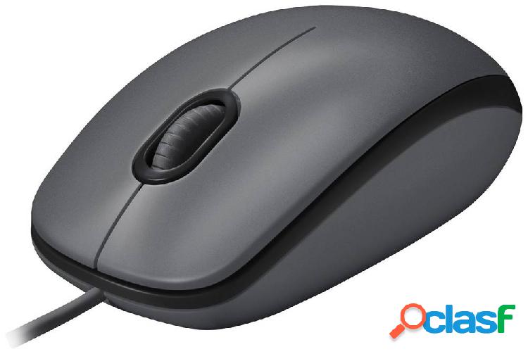Logitech M100 Mouse USB Ottico Nero 3 Tasti 1000 dpi