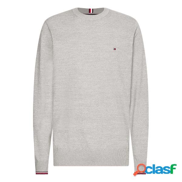 Maglia Tommy Hilfiger Tipped Pima (Colore: light grey