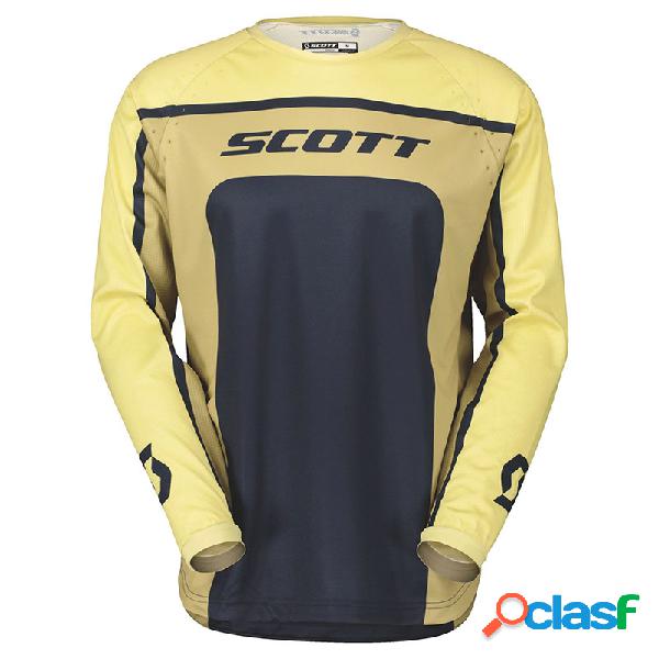 Maglia cross Scott 350 Track Evo Beige Blu