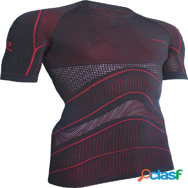 Maglia intima Riday MC NEXUS ACTIVE ® Nero Rosso