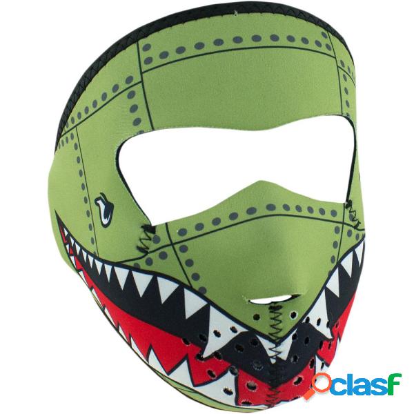 Maschera Zan Headgear Full Face Bomber Verde e Nero Taglia