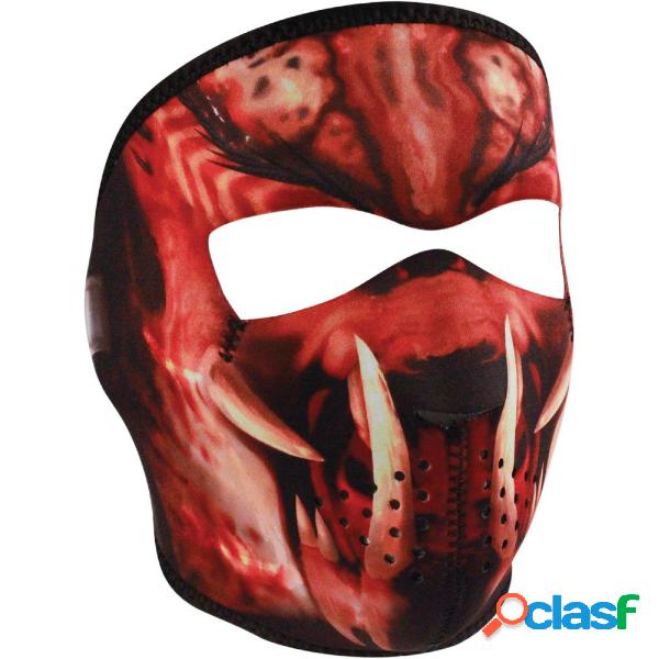 Maschera Zan Headgear Full Face Slayer Masked Rosso Bianco e