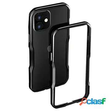 Mini paraurti in metallo Luphie per iPhone 12 - nero