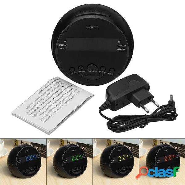 Multifunzione LED Digital Display Sveglia DC 5V AM / FM Dual