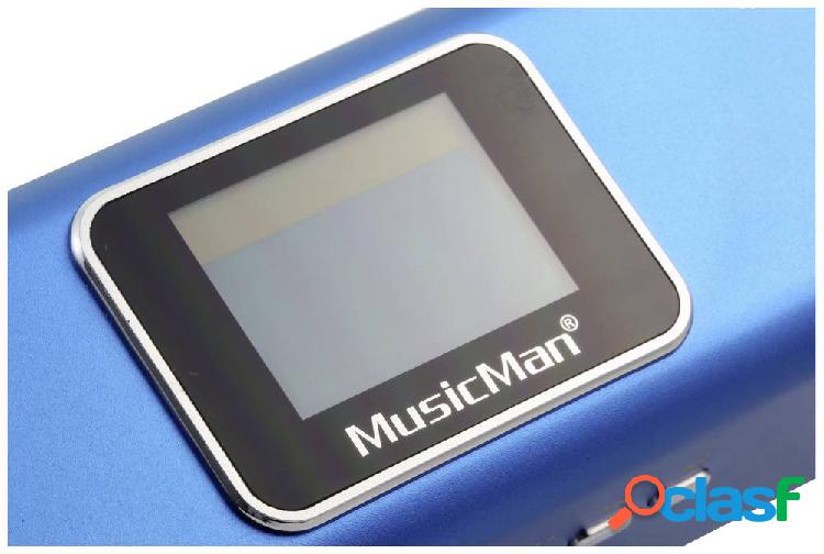 Music Man MA Display blau Mini altoparlante AUX, Radio FM,