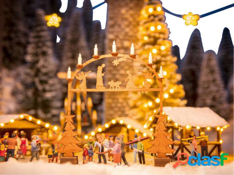 NOCH 0014391 H0 Laser-Cut mini mercatino di Natale foglio di