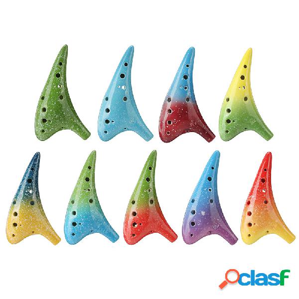 Ocarina in ceramica tono do contralto 12 fori per gli amanti