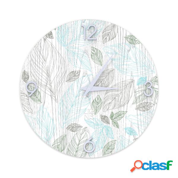 Orologio da parete NATURE LEAVES 40x3xH40cm in vero legno,