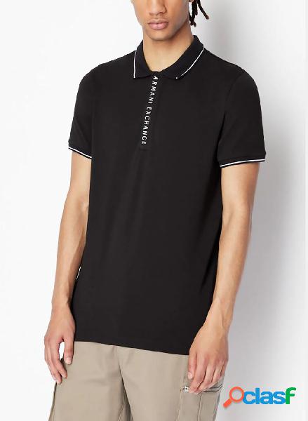 POLO JERSEY STRETCH MEZZA ZIP