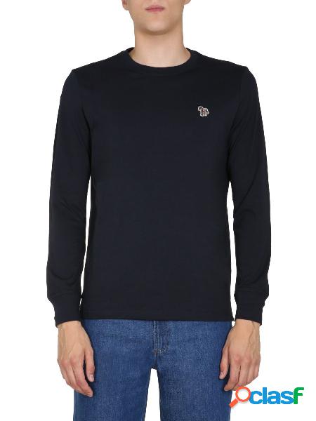 PS BY PAUL SMITH T-SHIRT UOMO M2R828RAZEBRA49 COTONE BLU