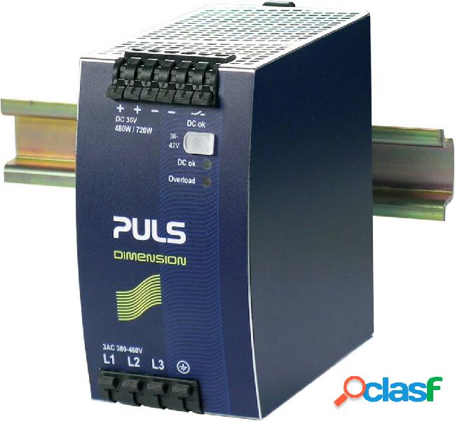 PULS QT20.361 Alimentatore per guida DIN 36 V/DC 13.3 A 480