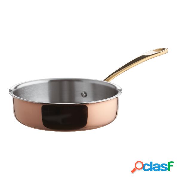 Padella Ø14 H4,5Cm Rame/Inox, peso 0,54 kg