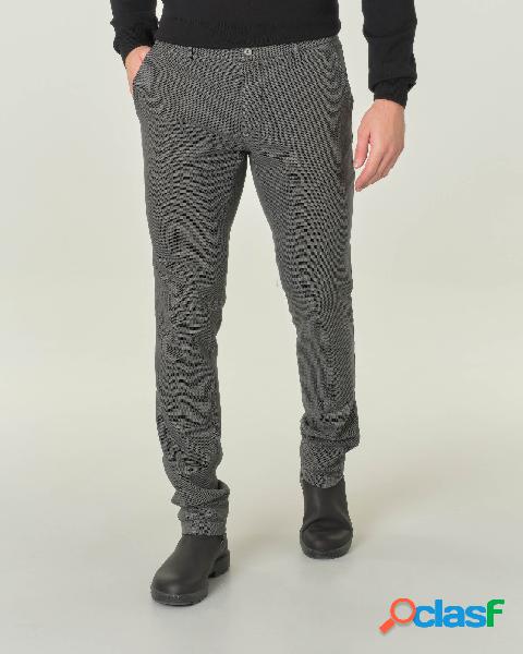 Pantalone chino Levanto grigio antracite in cotone stretch