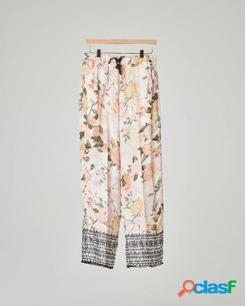 Pantalone palazzo stampa floreale 10 anni