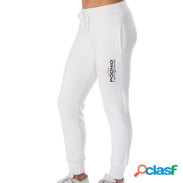 Pantalone tuta Podhio (Colore: bianco, Taglia: L)