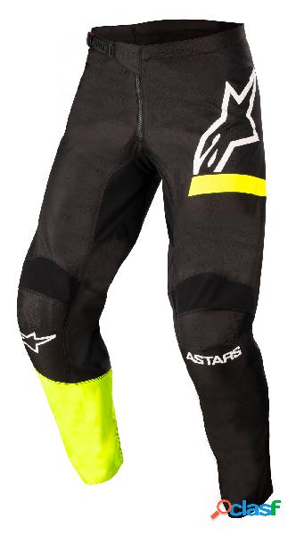 Pantaloni cross bambino Alpinestars RACER CHASER Nero Giallo