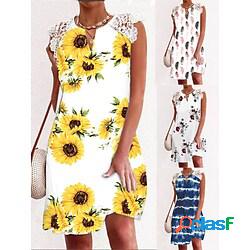 Per donna Vestito casual Abito di pizzo Vestito a trapezio