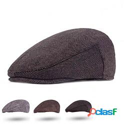 Per uomo Cappello basco Grigio chiaro Grigio scuro Cotone