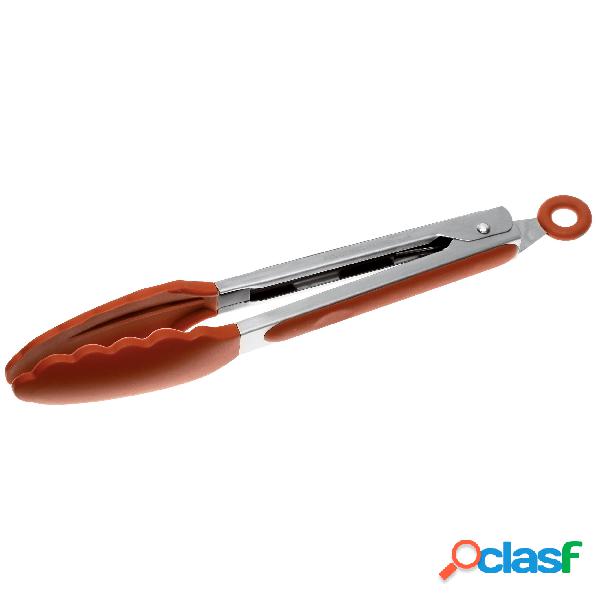 Pinza a foglia in silicone e inox cm 23, per servire in