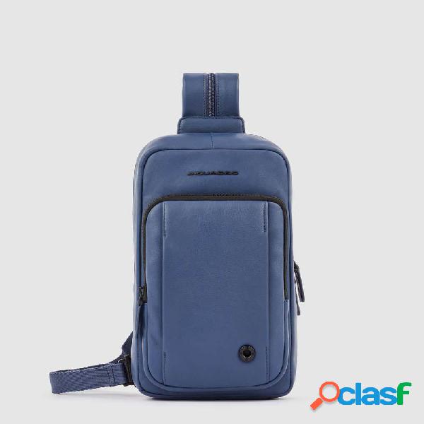 Piquadro w117 monospalla porta ipad®mini con charlie blu
