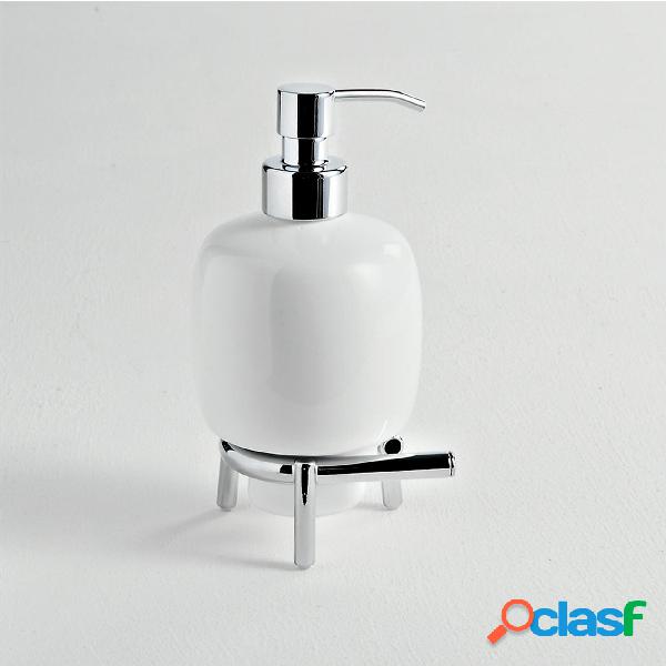 Porta dispenser d'appoggio in ceramica KIOS 10x08xh18 cm