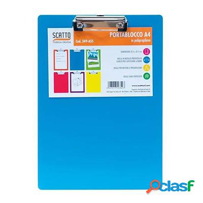 Portablocco Scatto formato A4 appendibile blu