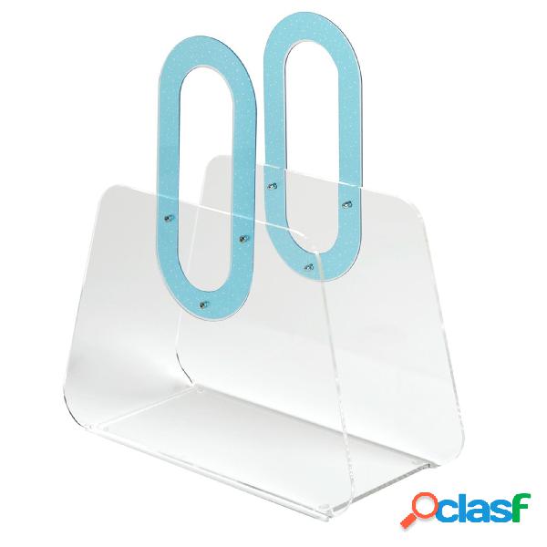 Portariviste in metacrilato trasparente BAG 33x15xh37 cm