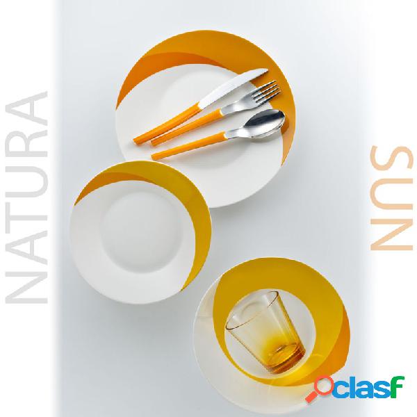 Posto Tavola NATURA SUN in New Bone China lavabile in