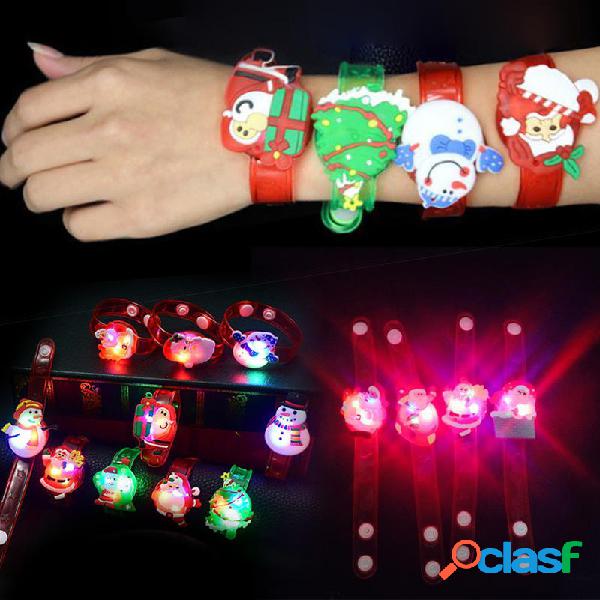 Regalo di Natale luminoso polso Banda Cartoon LED Flash