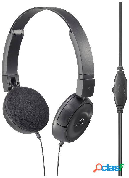 Renkforce RF-HS-130 On Ear cuffia auricolare via cavo Stereo
