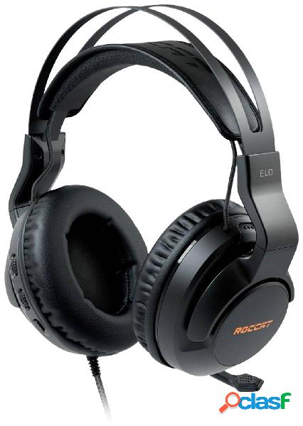 Roccat ELO Gaming Cuffie Over Ear via cavo 7,1 Surround Nero