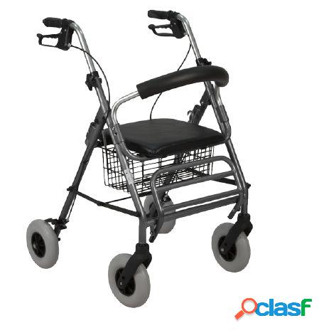 Rollator con poggiapiedi-[Colore:Azzurro]-[Colore:Azzurro]