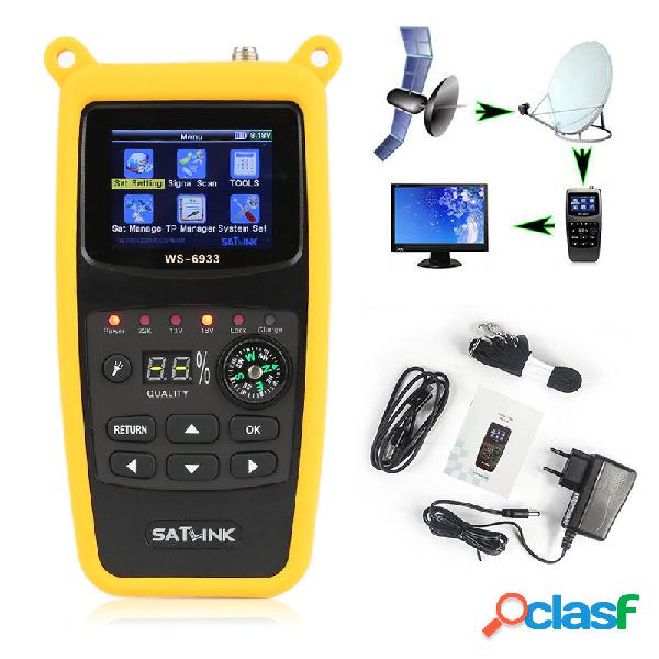 Satlink WS-6933 DVB-S2 FTA CKU Banda Satlink Misuratore di