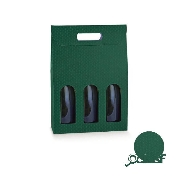 Scatola Portabottiglie in cartone verde da € 0,643 Cad +