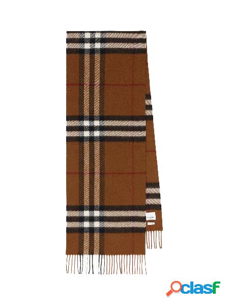 Sciarpa classica in cashmere con motivo tartan