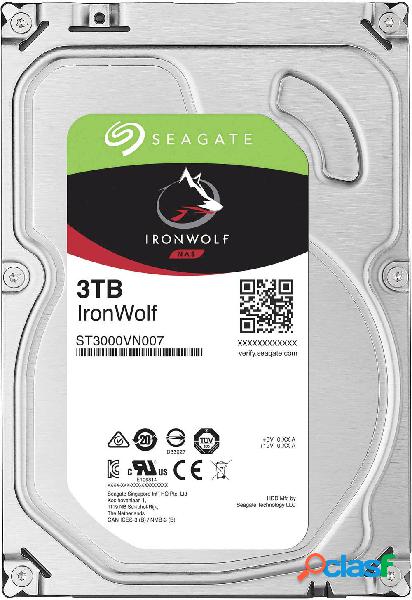 Seagate IronWolf™ 3 TB Hard Disk interno 3,5 SATA III