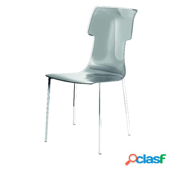 Sedia My Chair 53.5x41xh89.5 cm Guzzini struttura inox